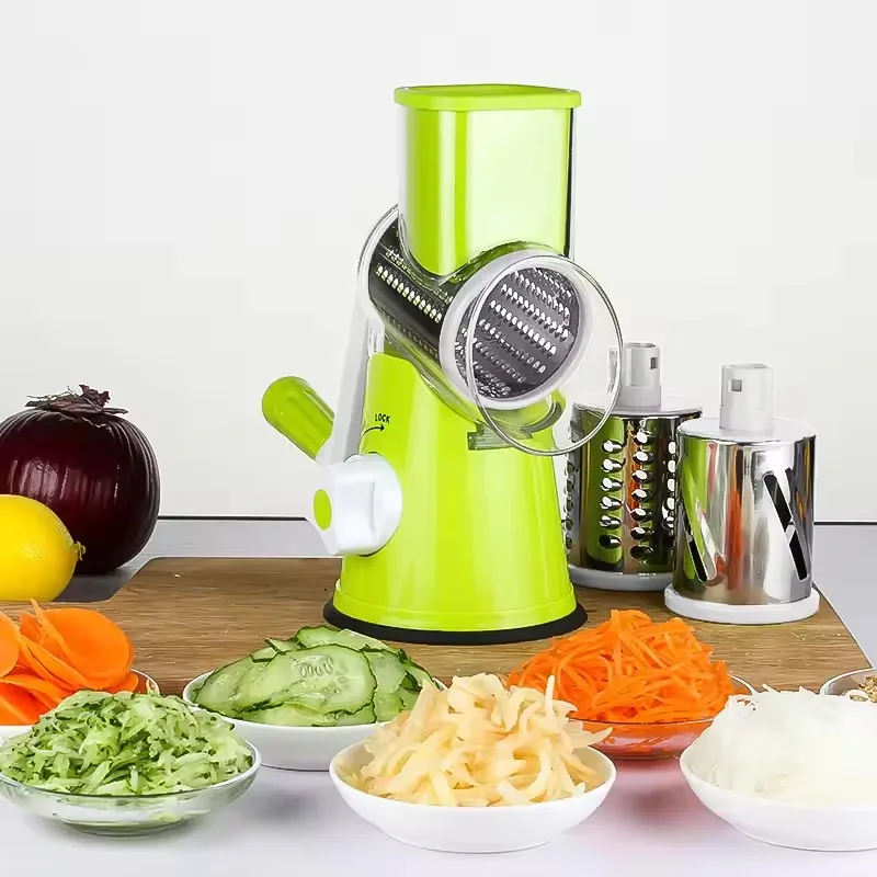 Manual Rotary Vegetable Slicer Cutter Kitchen Vegetable