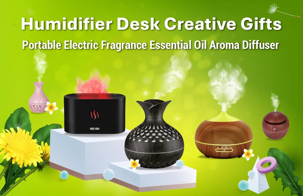 Air Diffuser Fragrance Oil Mini Humidifier Aromatherapy Diffuser