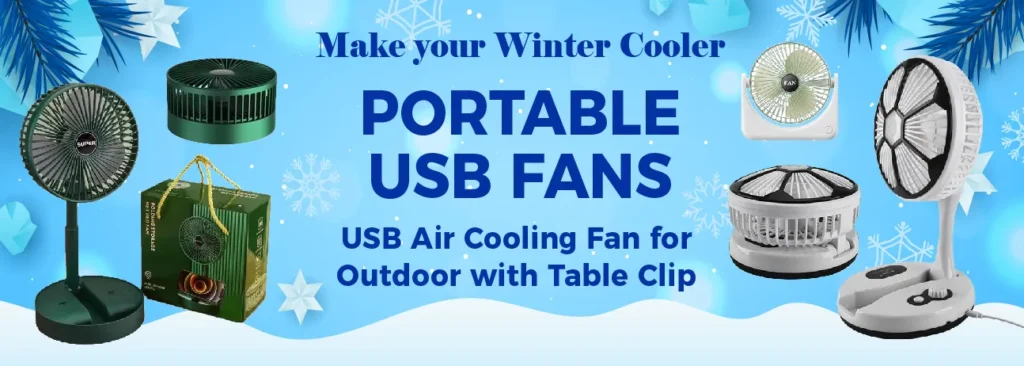 USB chargeable mini fans